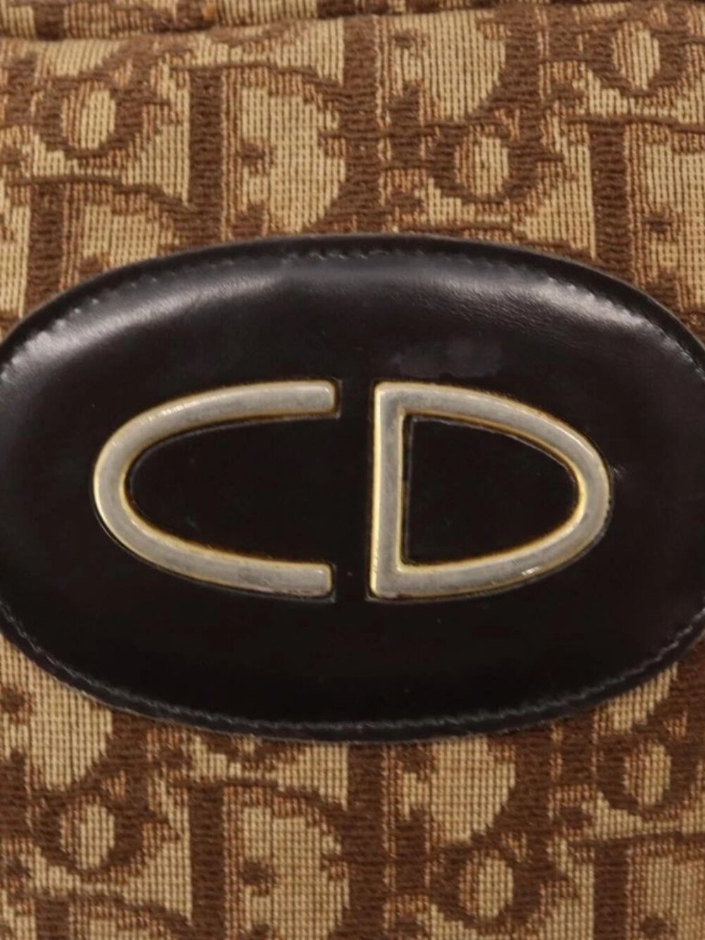 Christian Dior Trotter Canvas Shoulder Bag Brown Auth 156003 - Picture 10 of 16
